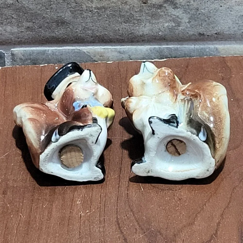 Professor and Mrs Squirrel Vintage Salt & Pepper Shakers